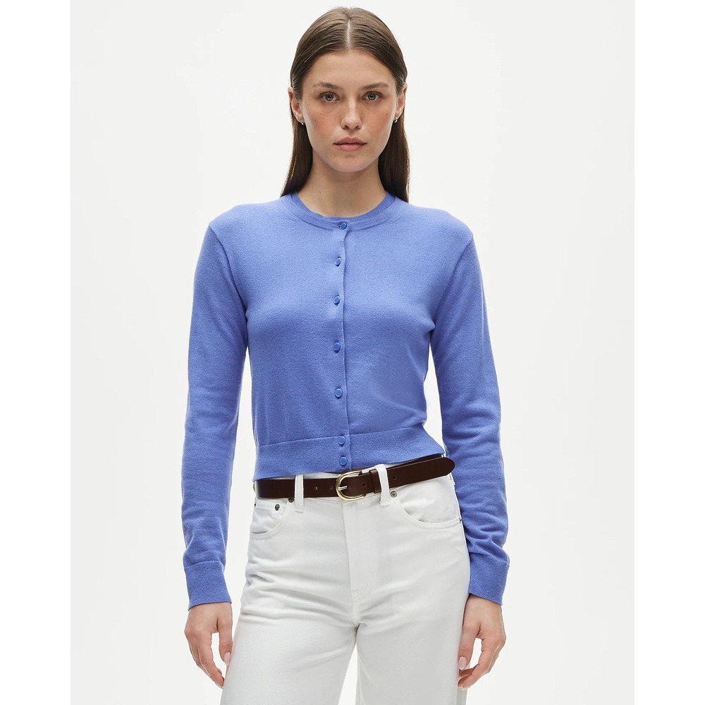 J CREW M Featherweight cashmere cardigan BZ400 $168
